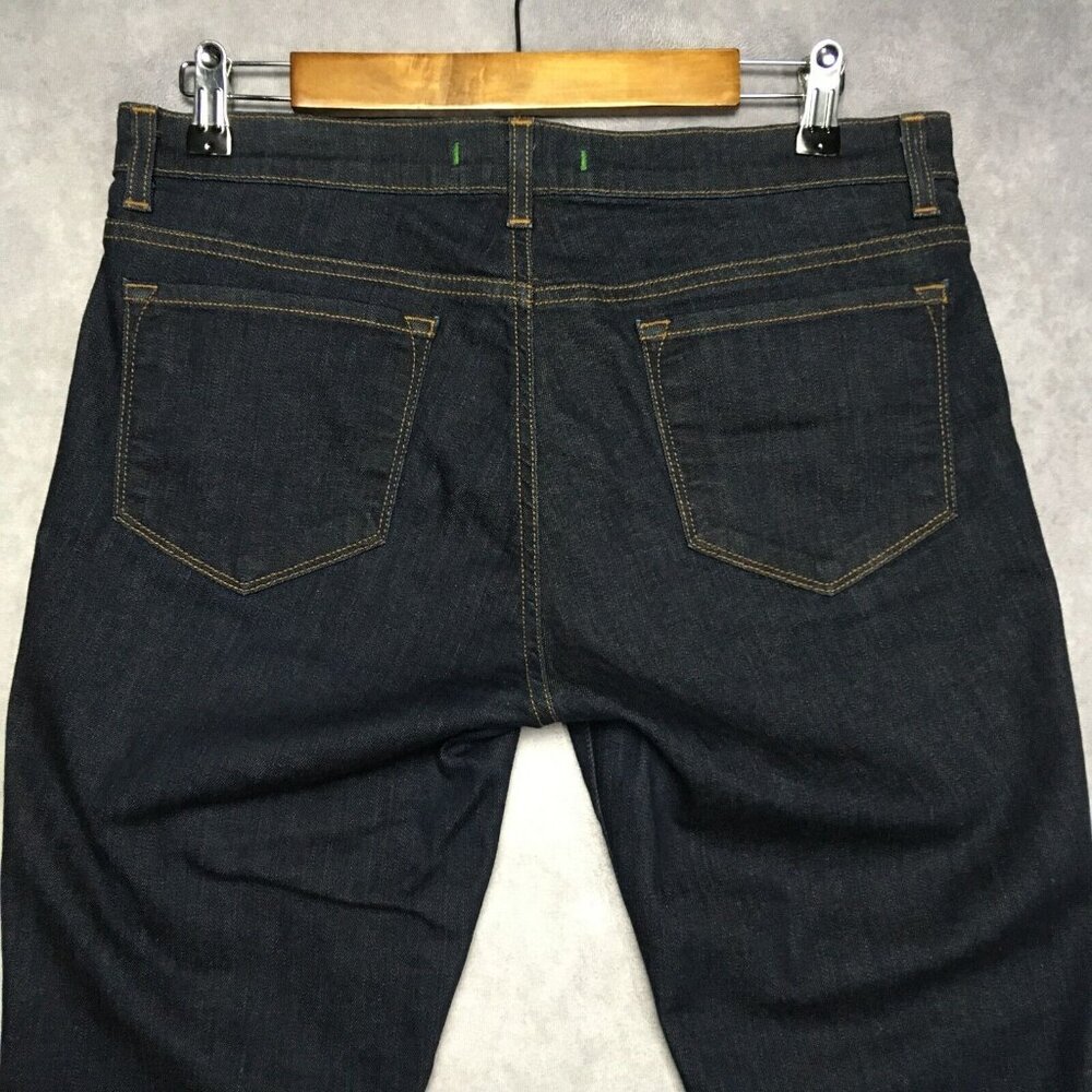 J Brand Womens Skinny Leg Pure Blue Jeans size 31 Dark Wash Stretch Denim Pants - Picture 2 of 15
